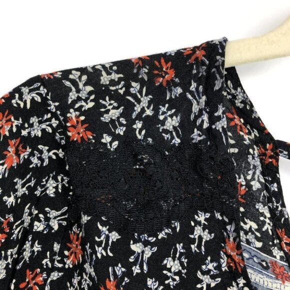 Jaase Australia Boho abstract print cropped short sleeve t-shirt LG - Picture 7 of 12